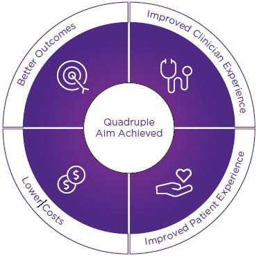 Quadruple aims as a graphic