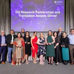 Award winners at the UQ Research Partnerships and Translation Awards