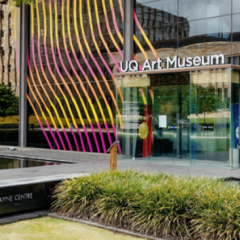 A photo of the UQ Art Museum entrance